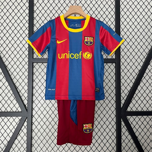 Maillot Barcelone Domicile Retro Enfant 2010 2011